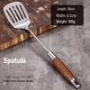 ZISIZ Pearwood Stainless Steel Kitchen Utensil Set