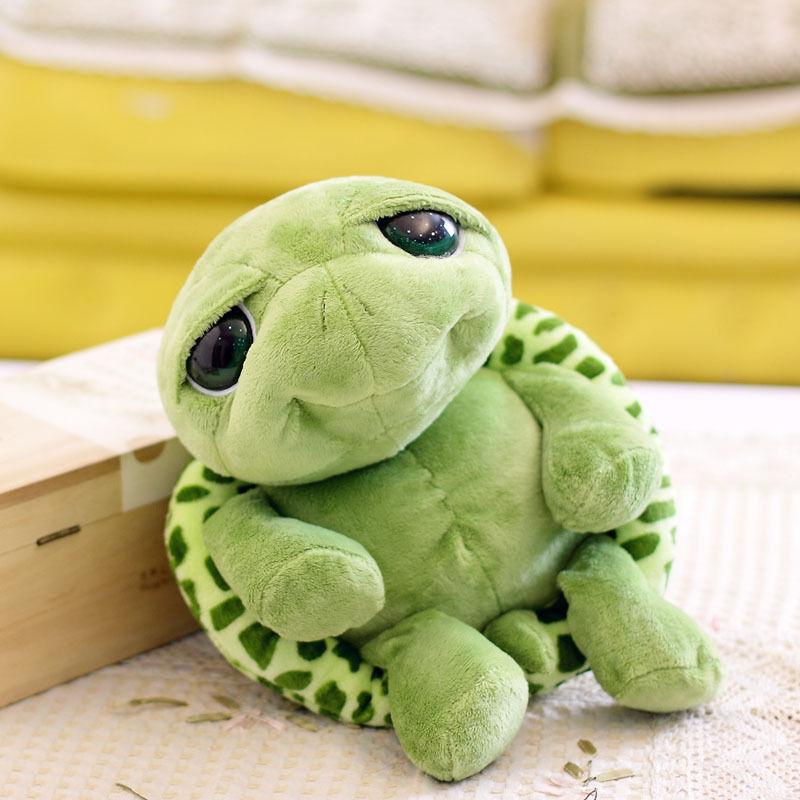 Plush Toy 25cm Super Green Big Eyes Stuffed Turtle Turtle Animal Plush Baby Toy Gift Pillow Girl Little Turtle Doll