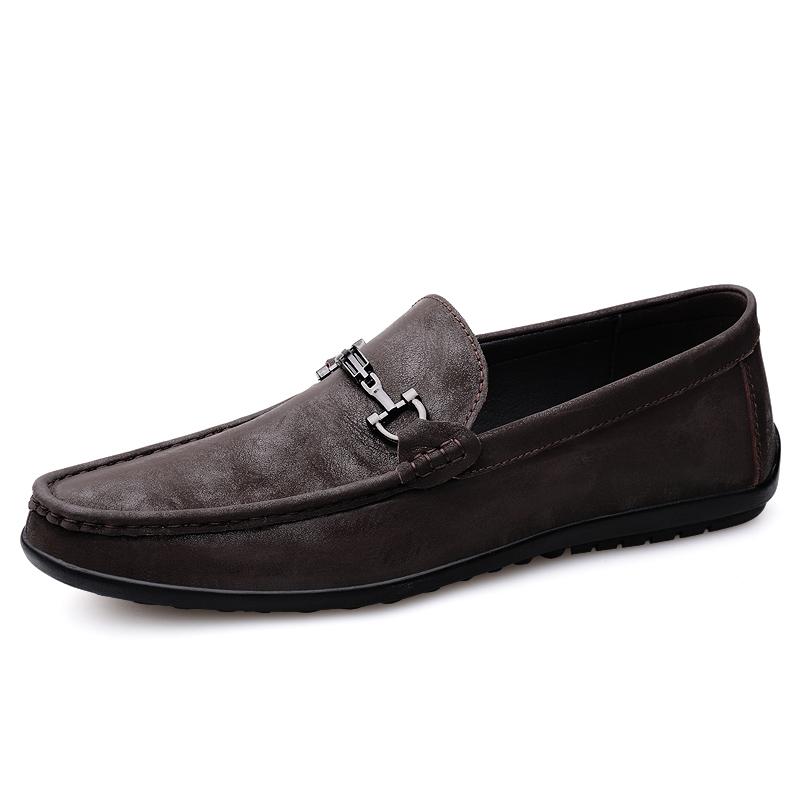2024 Genuine Leather Men Casual Shoes Luxury Elegantes Mens Loafers Moccasins Breathable Slip on Driving Shoes Plus Size 37-46