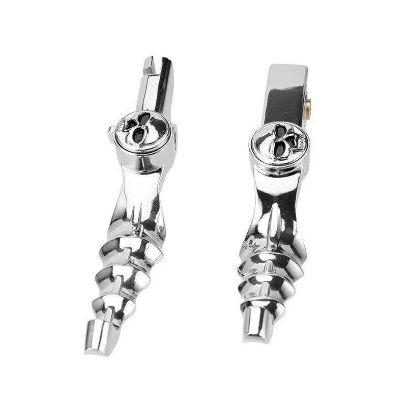 For 1996-2016 V-Star Drag Star XVS 400/650 XVS 1100 1999- 2009 Chrome Skull Brake Clutch Lever For Motorcycles