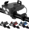 Bike Light Phone Holder, Bike Front Light, Horn, Bicycle Phone Mount, Bike Light, Power Bank, Multi-Function