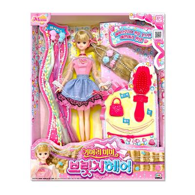 [Mimi World Official] Long Hair Mimi Bridge Hair, Popular Korean Character Toys