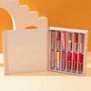 12-Piece Matte & Shimmer Lip Gloss Set: Non-Stick, Long-Lasting, European & American Style