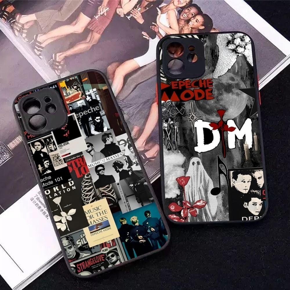 D-depeche M-mode Band Phone Case For iPhone 14 X XR XS 7 8 Plus 11 12 13 Pro MAX 13mini Matte Shockproof Case
