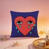 Cool Graffiti Heart Design Cushion Cover Comfortable Durable Pillow Cover MultiScene for Home Office Car Sofa