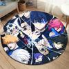 BlueLock Round Area Rug,Carpet Rug for Living Room Bedroom Sofa Playroom Decor,Non-slip Floor Mat