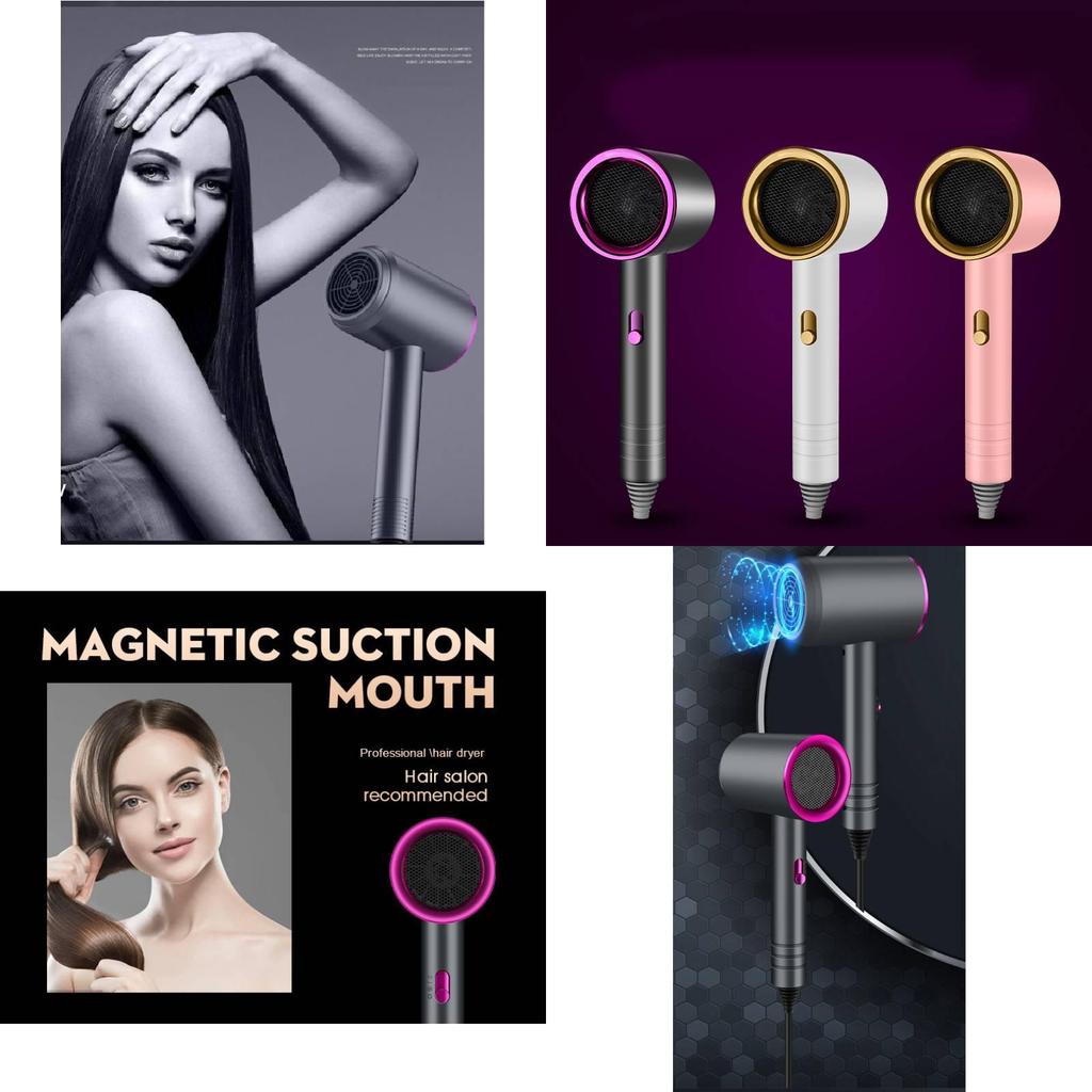 Hair Pink Dryer Professional Salon Leafless Blower Tools Student Dormitories