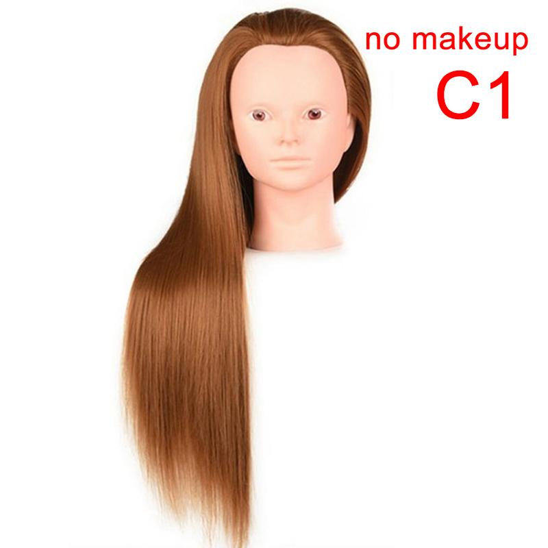 Mannequin Head With Hair Styling Dye Cutting Hairdresser Training Head