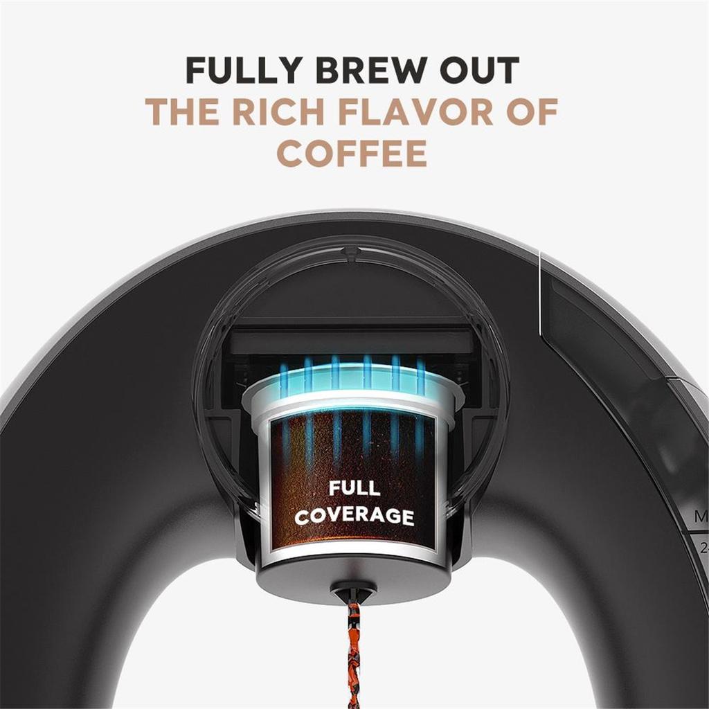 Portable Coffee Maker Low decibel Americano Capsule Coffee Machine Compatible with Coffee Powder & K Cups Original Capsules