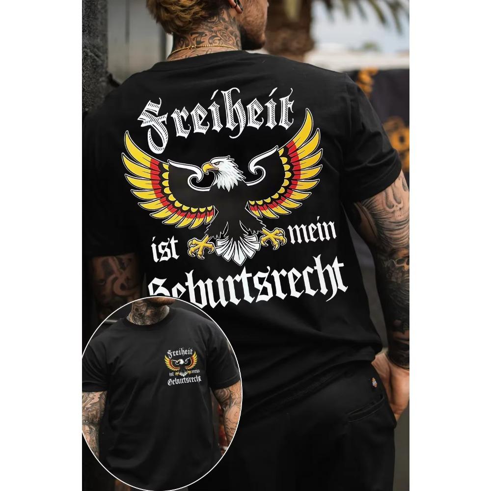2026 Summer Hot Sale Fashion Deutschland Graphic T Shirt Men Women Hip Hop Streetwear T-shirt Y2K Gothic Cotton Oversized T-shirts