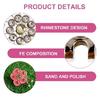 Rhinestones Flower Pattern Golfball Aiming Marker Magnetic Hat Clip Replacement Golfball Marker Caps Clip with Magnetic