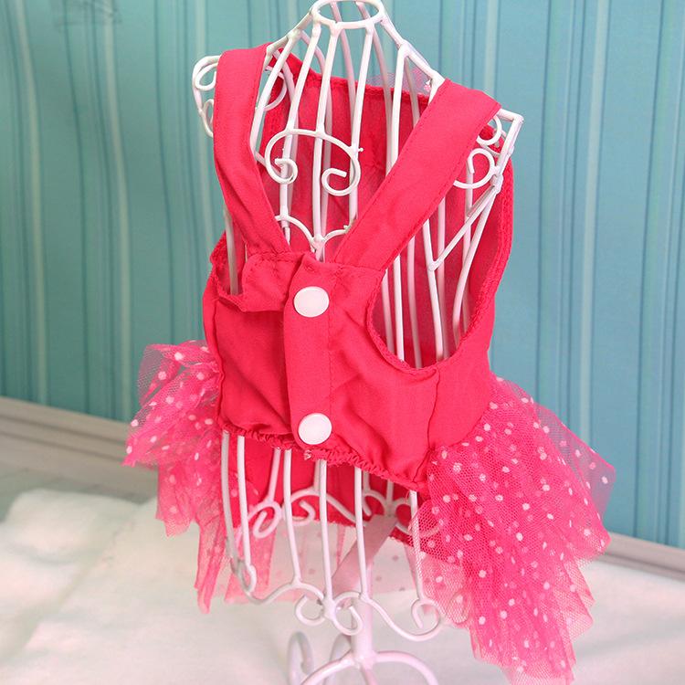 Fashion New Pet Clothing Supplies Chiffon Princess Size Dog Cat Dress Teddy Pomeranian VIP Spring Summer