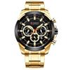 Curren 8361 Waterproof Quartz Men's Multi-Function Watch with Six-Hand Calendar