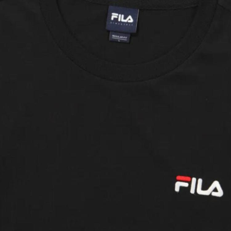 FILA T Shirt Korean Style Unisex Black FS2RSG2112X-BLK