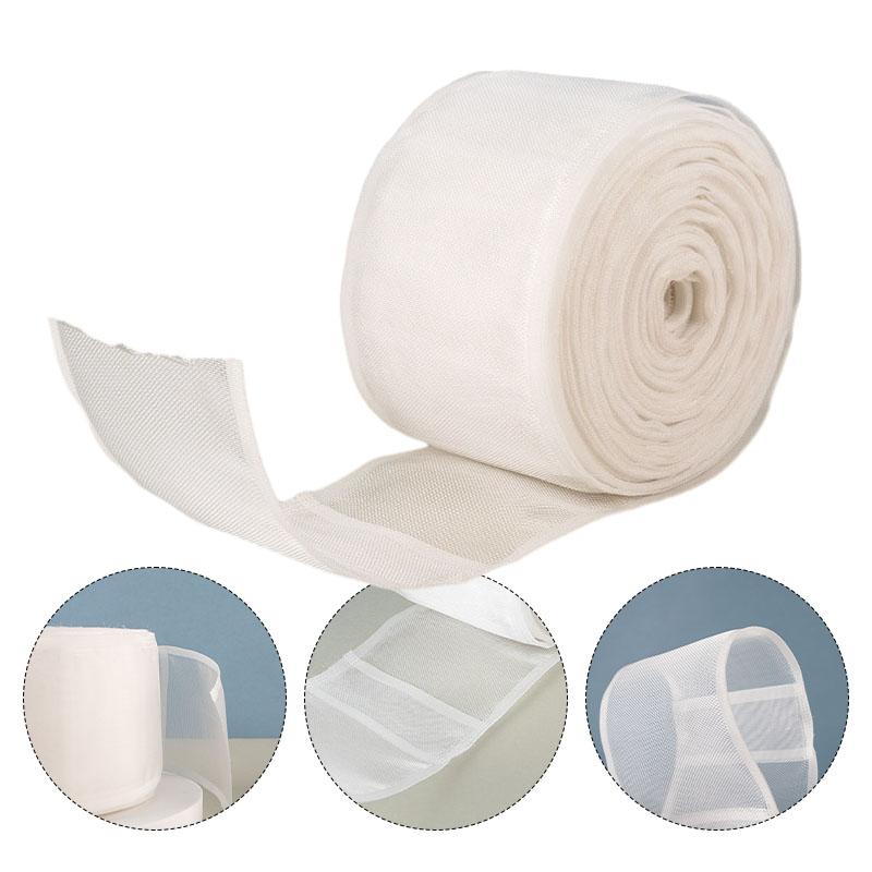 10/20M Curtain Rod Heading Tape Pinch Pleat Transparent Rod Pocket Curtain DIY for Home Hotel Curtain Installation