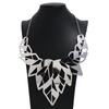 Exaggerated Hollow Leaf Chain Necklace In Gold And Silver For Trendy Adult Fashion