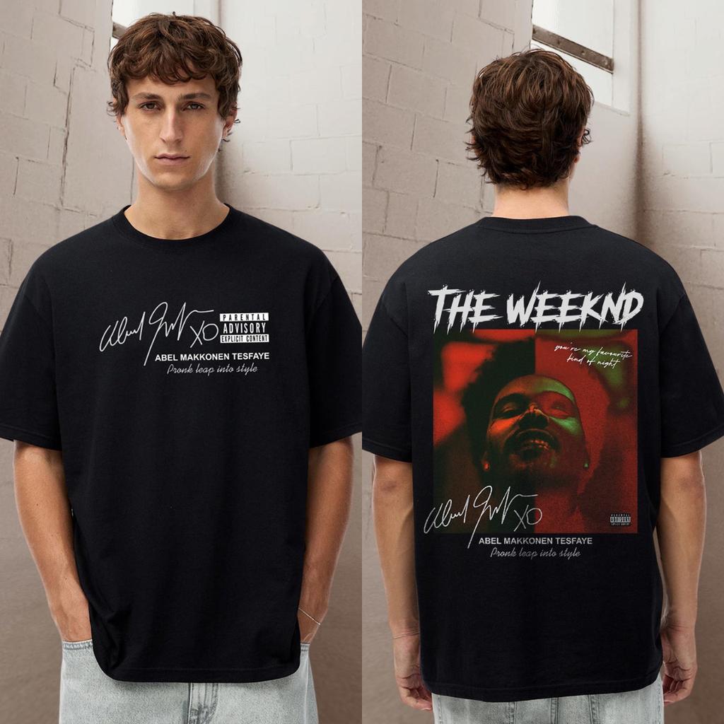 The Weeknd Men Oversized Y2k Printed T-Shirt Casual Cotton High Quality Short Sleeve Male Female Clothing High Streetwear Top Tee