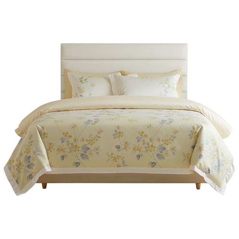 MIDO HOUSE 100-Thread Count Sateen Bedding Set 1.5/1.8m Flat Sheet (Duvet 200x230cm)