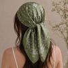 Quadratisches Tuch Damen Hijab Kopftuch Bandana Taschentuch Seidentücher Frau Luxus Winddicht Turban Stirnband Retro Bohemian