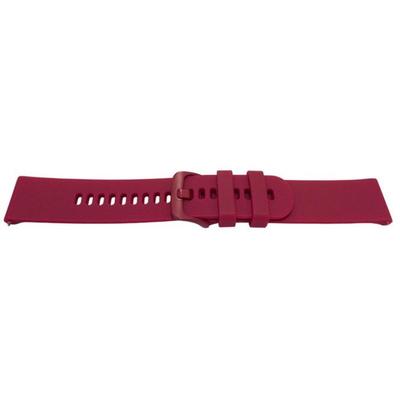 Sport Bracelet - MY-MONTRE - Magenta 20mm - Silicone 20mm - Coordinated Metal Buckle - Quick Release Spring Bars