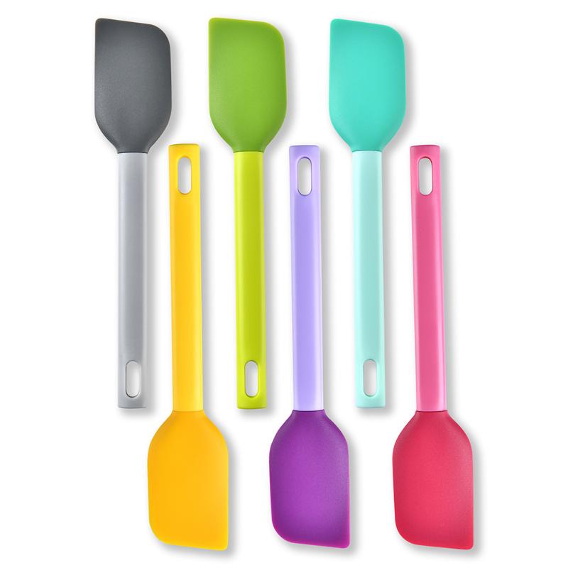 Heat-Resistant Silicone Spatula for Baking and Cooking Includes Butter Mixer and Cake Scraper Utensil Set