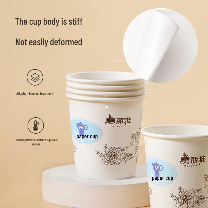 Meiliya Tea Talk Disposable Paper Cups