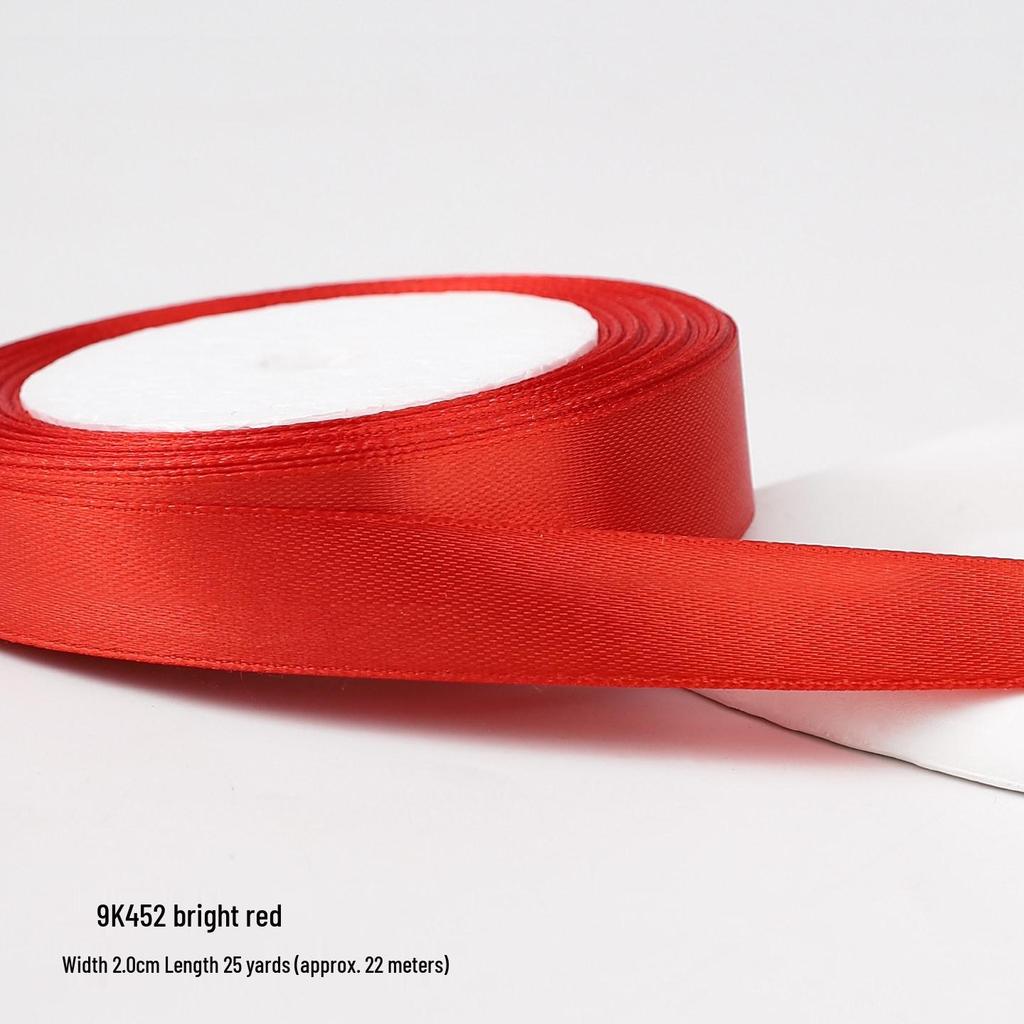 Festive Red Satin Ribbon for New Year, Weddings, Candy Ties, Balloons & Lanterns