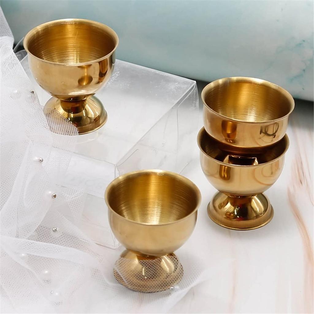 2026 Neue Eierbecher aus Edelstahl, Goldener Eierhalter Set of 8 für hart gekochte weiche Eier Küchenwerkzeug