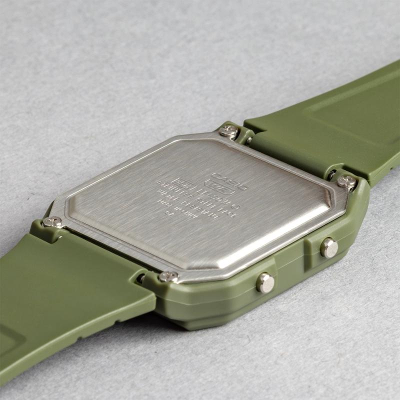 Casio Orologio da polso da uomo al quarzo con allarme, resistente all'acqua, in resina LF-30W-3A