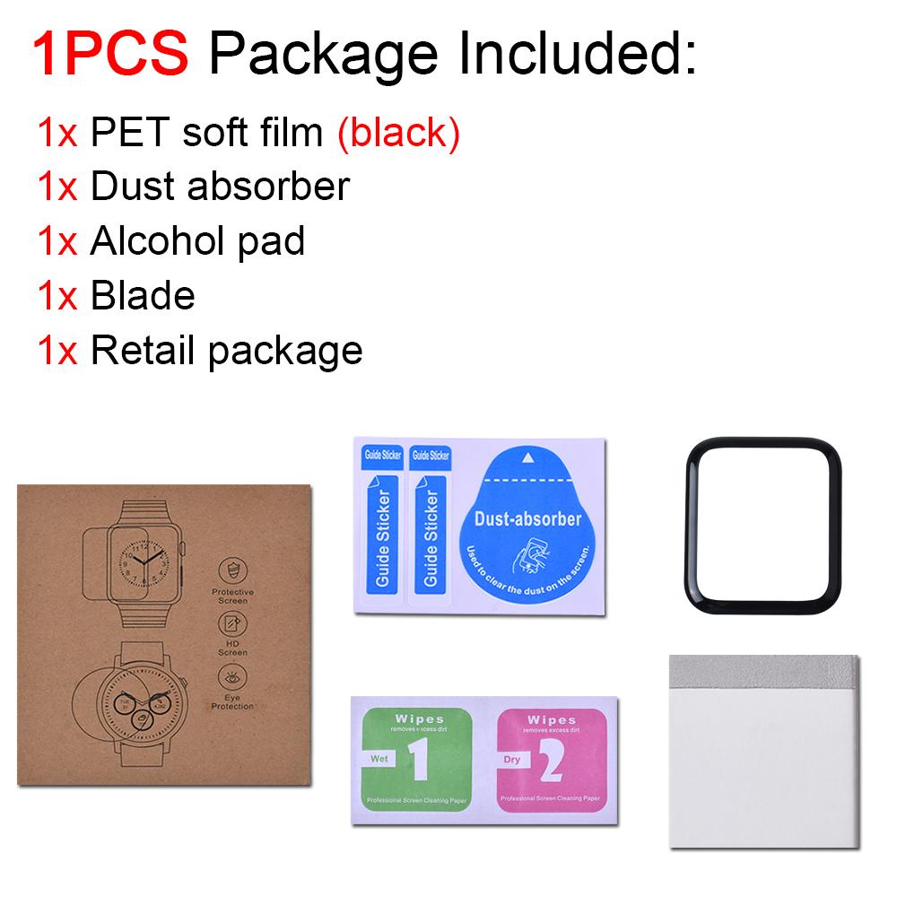 

Screen Protector For Apple Watch series 9 8 7 6 5 4 3 SE 45mm 41mm 44mm 40mm 42mm 38mm iWatch accessories Soft Glass film Cover 38mm series 1 2 3