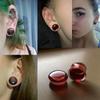 Doppel-Sattel-Ohrstecker Schmuck Transparente Acryl Flesh Tunnels Piercing für das tägliche Outfit