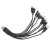Home Use 10 In 1 USB Cable 10 In 1 USB Charging Cable Mobile Charger Compact USB Charger Resilient Material For SAMSUNG