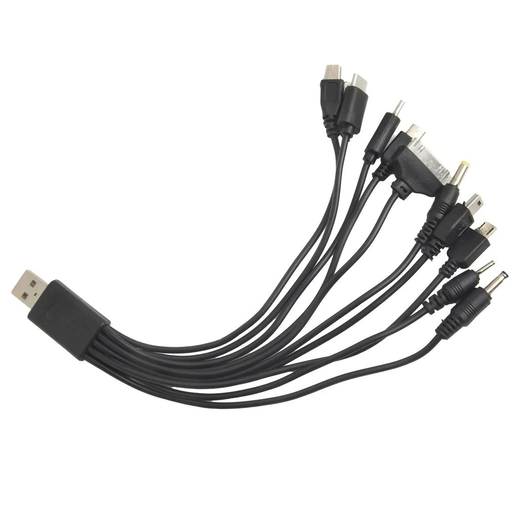 Home Use 10 In 1 USB Cable 10 In 1 USB Charging Cable Mobile Charger Compact USB Charger Resilient Material For SAMSUNG