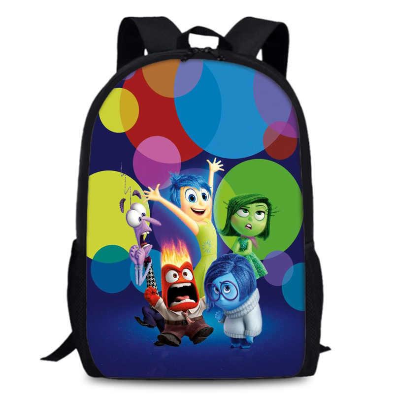 Spacious 15-inch Inside Out 2 Backpack Durable Oxford Cloth School Book Bag