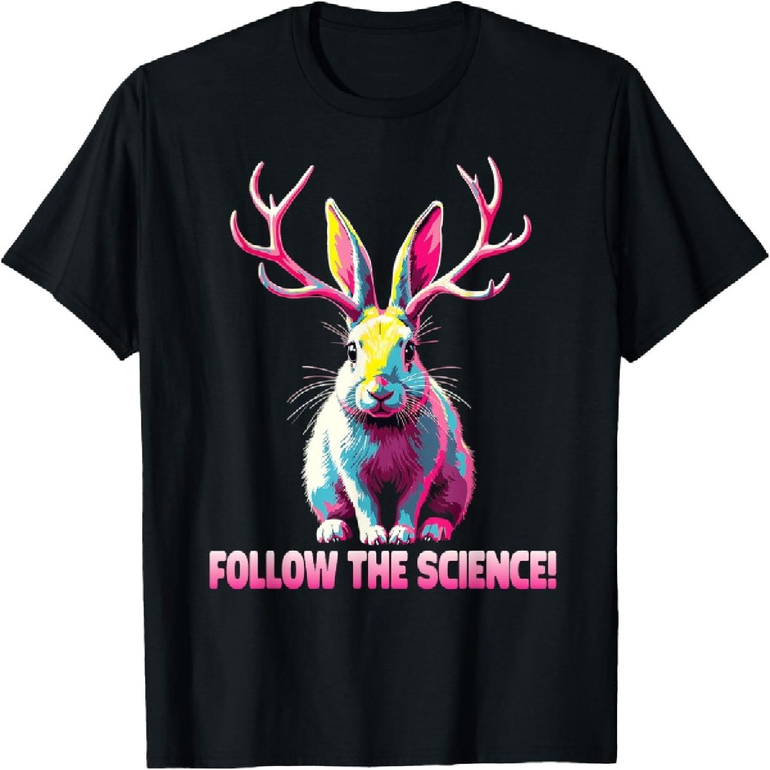 Jackalope Funny Cryptid Mythical Rabbit T-Shirt(1) XXXXXL разноцветный