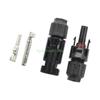 24TE 5 Pair Solar Panel Cable Connectors Replacement Solar Wire Adapter Male/Female Waterproof Connector Easy To Use
