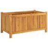 Plant Pot with Liner 80 x 42 x 40 cm Solid Acacia Wood