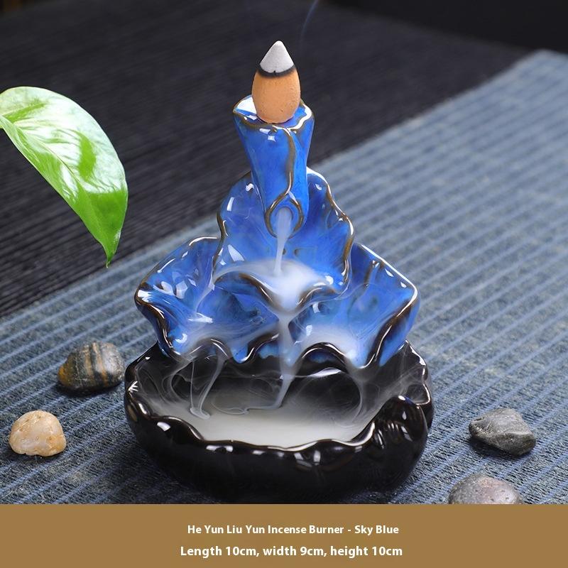 

Подставка для благовоний Керамическая курильница для благовоний Креативные украшения для курильницы для благовоний с обратным потоком