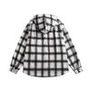 New Men's Hooded Plaid Shirt Loose Jacket for Men and Women Versatile Plaid Jacket for Men and Women