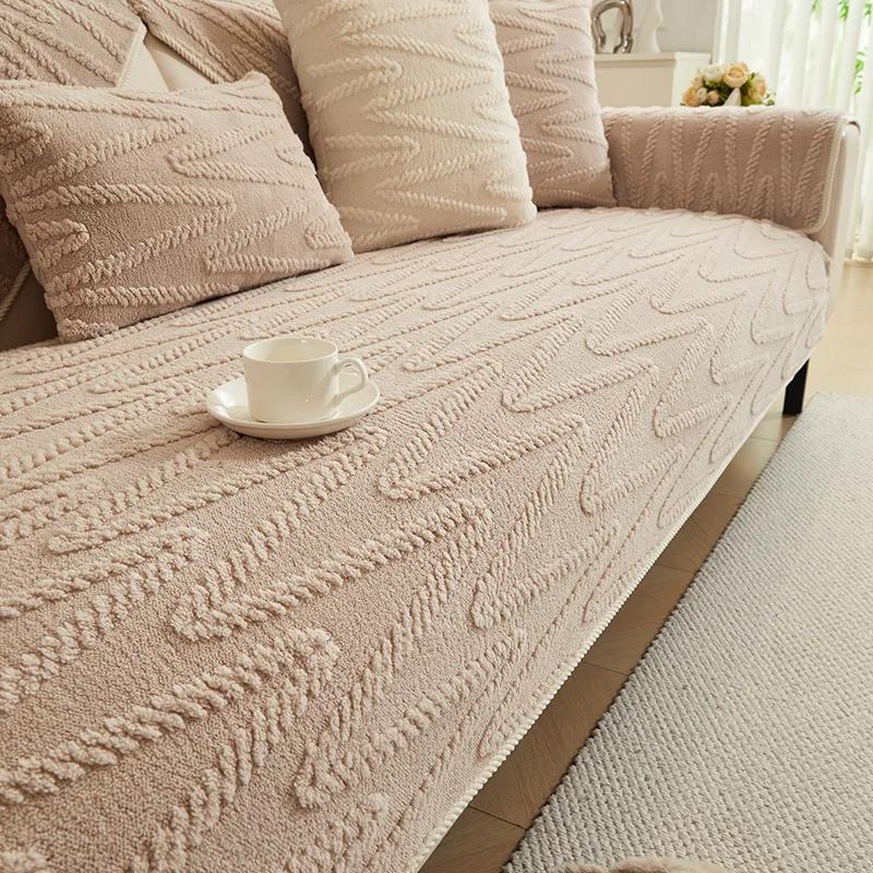 

Хлопковый бархат, теплый диван, подушка, современный, легкий, роскошный, утолщенный, плюшевый, новый, зимний, кожаный, чехол для дивана, полотенце 70x70