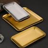 2PCS/SET Wear-resistant Stainless Steel Tray Rustproof Seafood Plate Shallow Tray  Restaurant Use