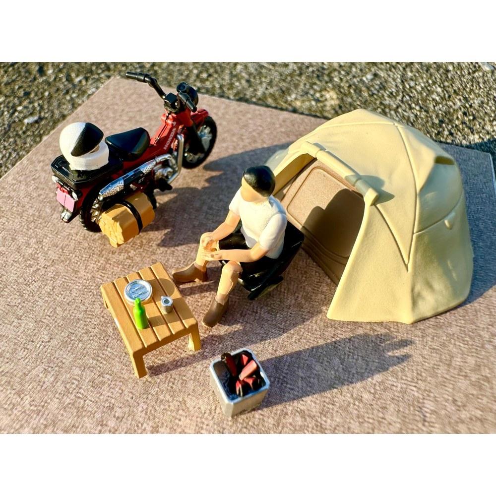 Tomytec GeoCore 64 Car Snap 30a Solo Camping Honda CT125 Hunter Cub ABS Resin PVC Figures Accessories Pre-painted Partially Assembled 334583