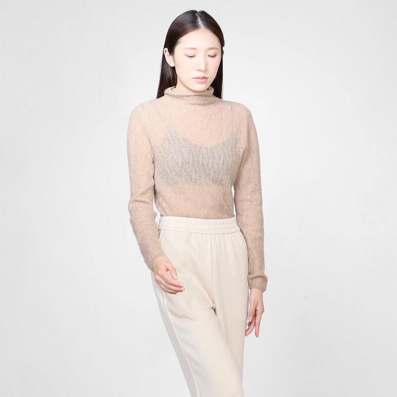 

Sweet Basil Women s Turtleneck Cashmere Sweater M