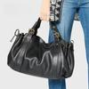 Dámská jednoduchá Boston Crossbody taška přes rameno Stylová dojížděcí Tote kabelka s měkkou polyesterovou podšívkou