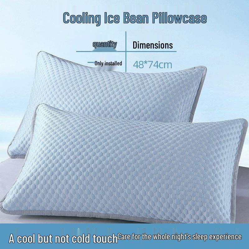 Gesteppter Schutzbezug für Kissen - Schützt vor Kopffett & Speichel, 48x74cm, Ideal für Hotels & B&Bs