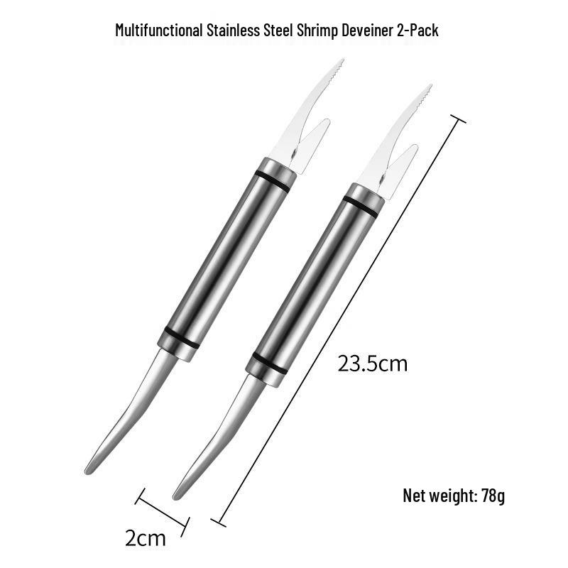 Shrimp Deveiner and Peeler: Multifunctional Tool for Cleaning, Opening, and Shelling
