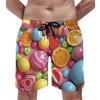 Fashion Funny Food Candy Ice Cream Graphic Printed Kids Beach Shorts 3D Printing For Kids Casual Shorts Boy's and Girl's Shorts