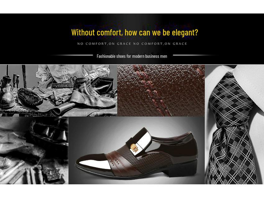 Men's Large Size British Casual Leather Shoes – 2024 Spring & Autumn Business Formal Collection