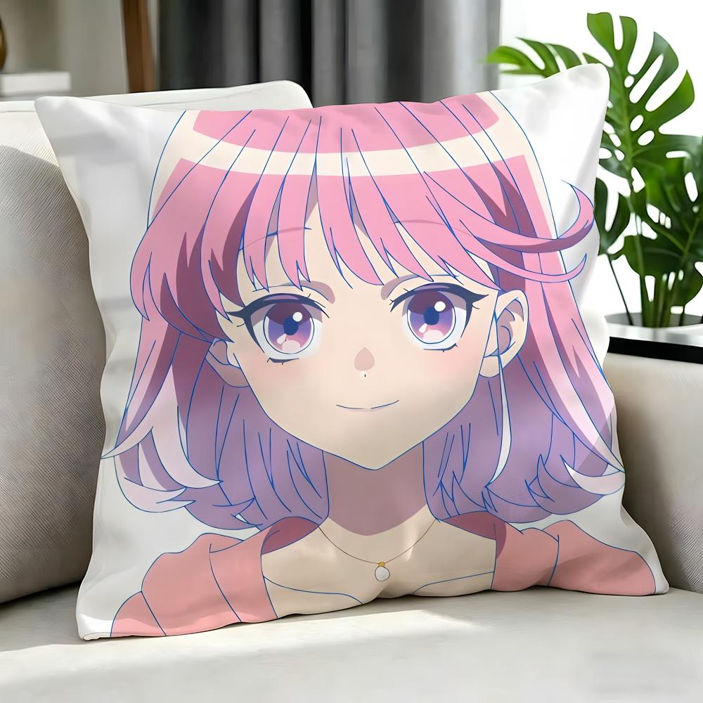 Anime Maebashi Witches Cushion Cover Cushion Cover Set 4Pcs 50X50 45X45 40X40 Pillowcase Decorative Sofa Home Decor