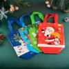 StoBag, Froh und Hell, Weihnachtliche Vliestaschen, Weihnachtsmann, Rentier, Schneeflocke, Verpackung für Geschenk, Wiederverwendbar, 12/30 Stück